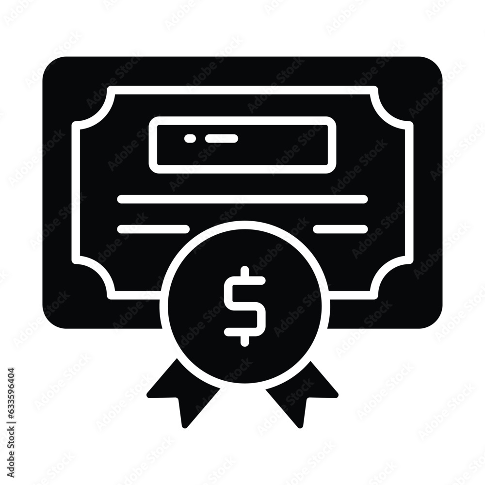 Get your hold on this carefully designed icon of business certificate, business degree vector Get your hold on this carefully designed icon of business certificate, business degree vector