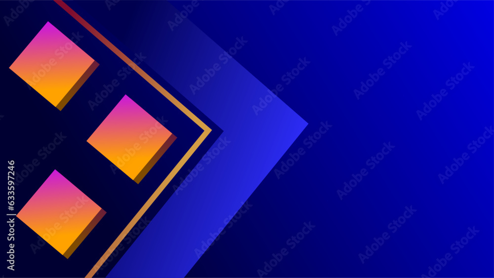 3D Diamond geometric frame copy space gradient background