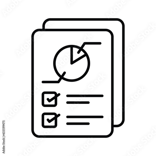 Check this carefully crafted icon of business report, analytical report vector