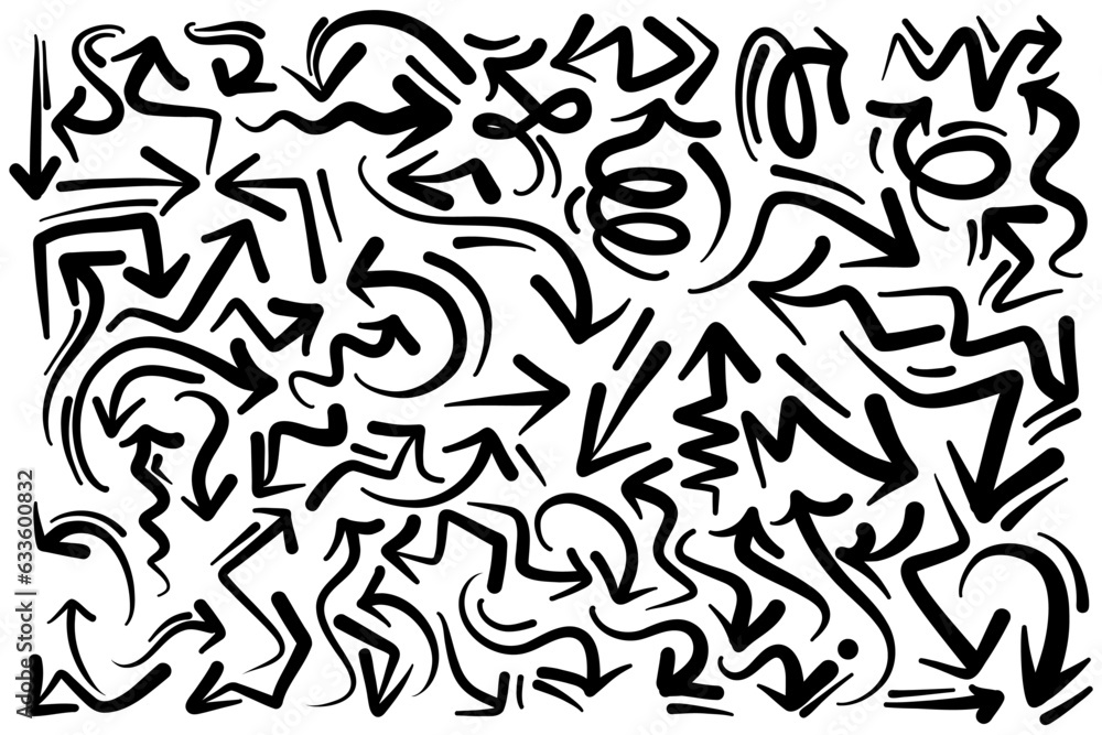 hand drawn arrow pattern collection hand drawn arrow pattern collection