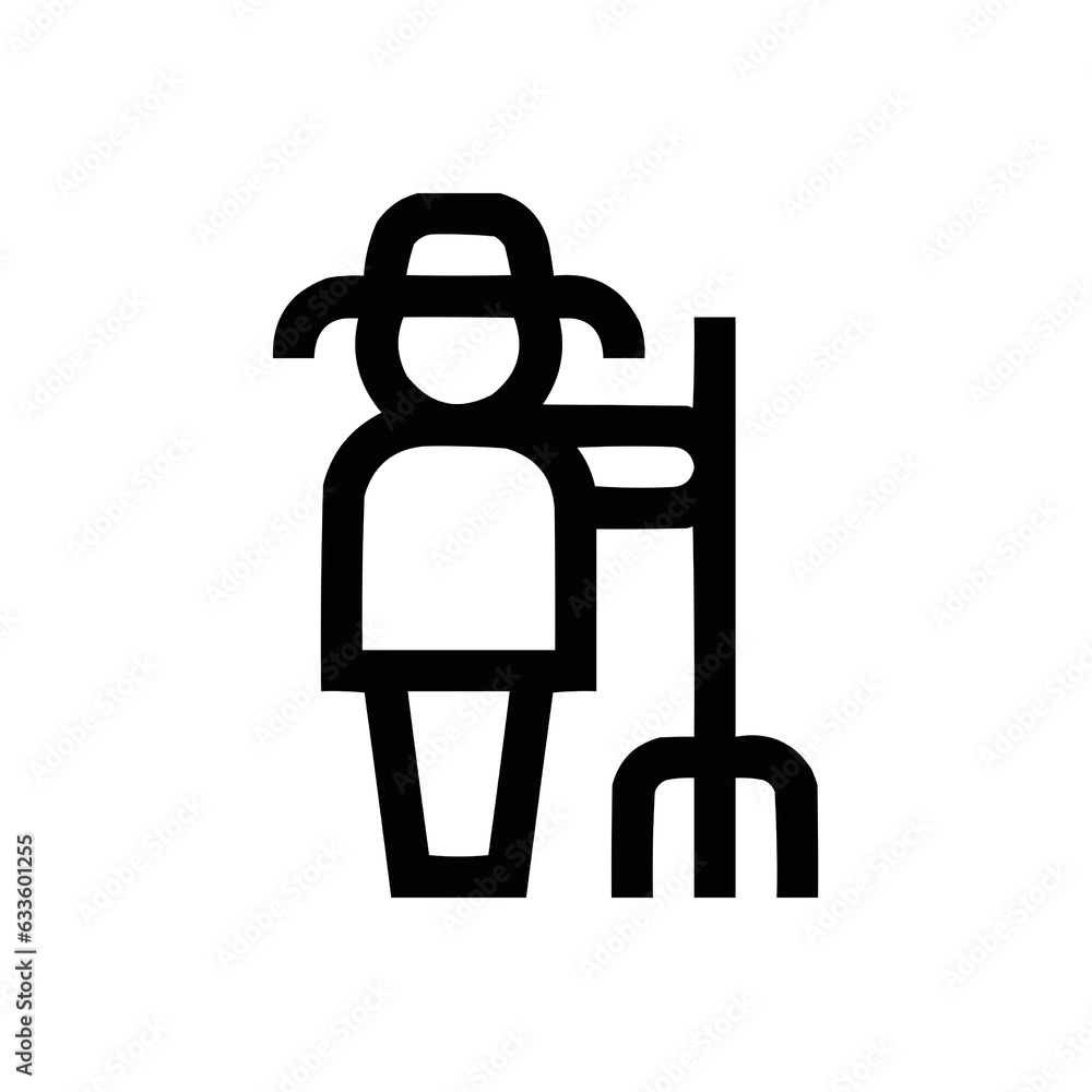 Gardener icon vector. Linear style sign for mobile concept and web design. Gardener symbol illustration. Pixel vector graphics - Vector. Gardener icon vector. Linear style sign for mobile concept and web design. Gardener symbol illustration. Pixel vector graphics - Vector.