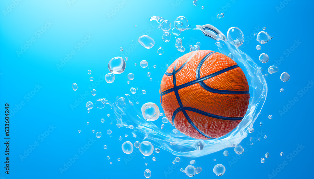 basketball in the water