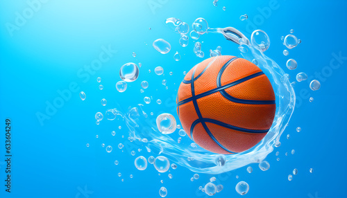 basketball in the water © microtech