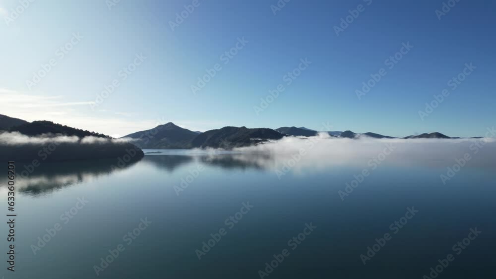 A drone flight over the Marlborough Sounds in the South Island of New Zealand. A drone flight over the Marlborough Sounds in the South Island of New Zealand.