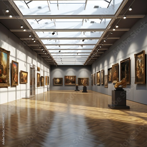 Inside The art Gallery. Generative ai