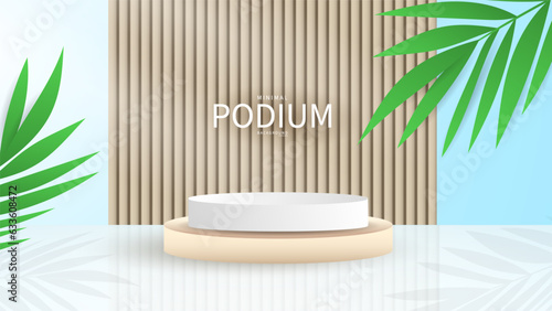 3D Background products display , Abstract Vector rendering 3d, Product display presentation,Stage for showcase, Vector illustration EPS 10