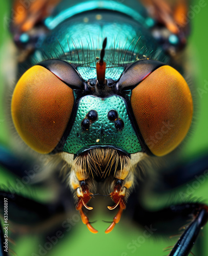 Close up shot of bee eyes © Odin AI