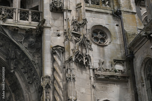 Wallpaper Mural Gothic church of Senlis, France. Facade design. Torontodigital.ca