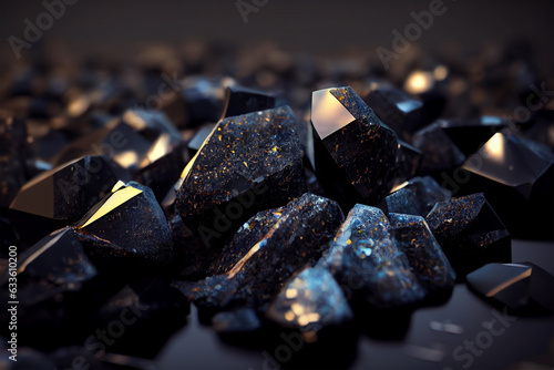 obsidian gemstone background photo