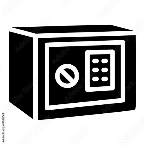 safebox glyph icon