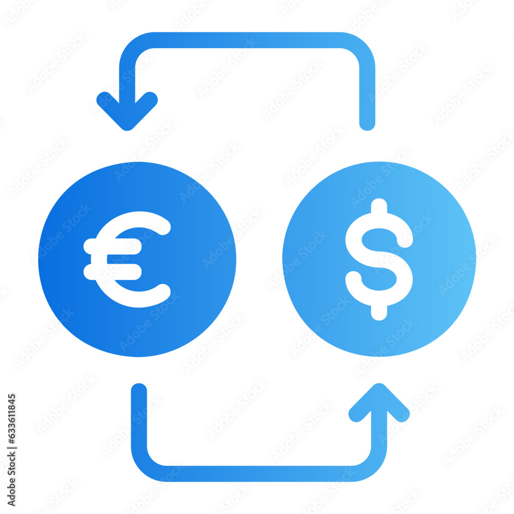 exchange gradient icon exchange gradient icon