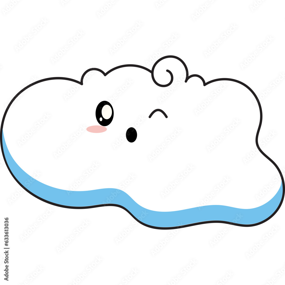 Cute Cloud Character Cute Cloud Character