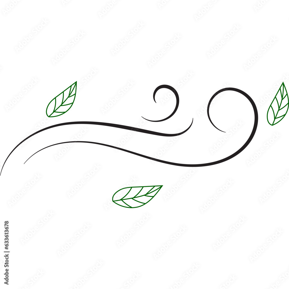 Fototapeta premium Leaf Wind