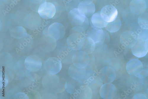 Blue and grey bokeh background Christmas background