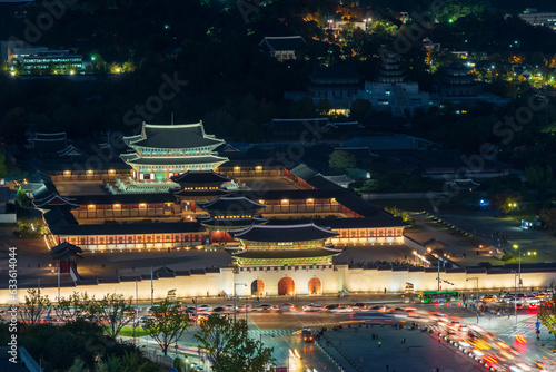 서울 경복궁 광화문 야경