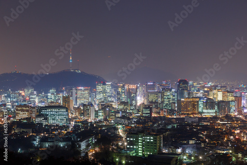 서울 북악산 전망대 야경 © KYOBOK
