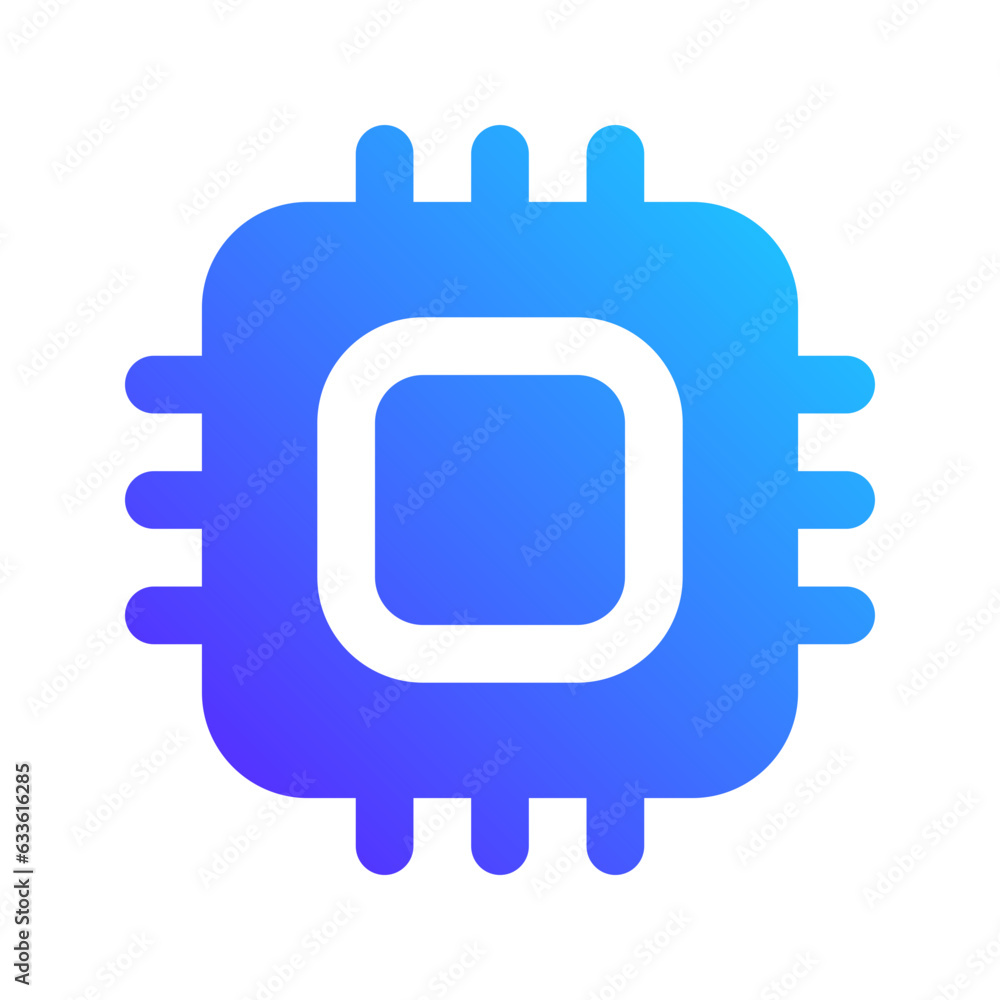 cpu gradient fill icon cpu gradient fill icon