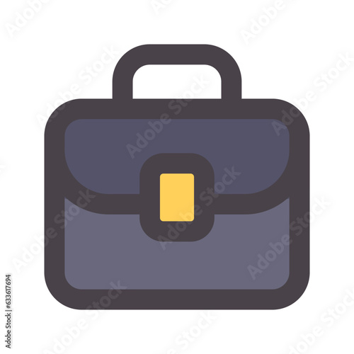 careers flat line icon