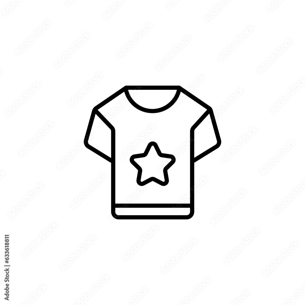 Custom T Shrit icon design with white background stock illustration Custom T Shrit icon design with white background stock illustration