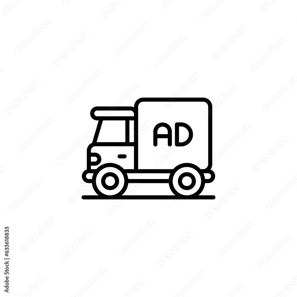Road Advertisement icon design with white background stock illustration Road Advertisement icon design with white background stock illustration