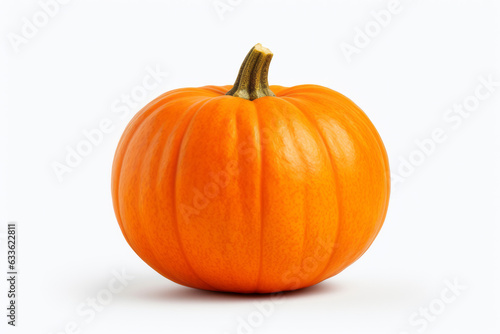 Vibrant Pumpkin on a Clean White Background