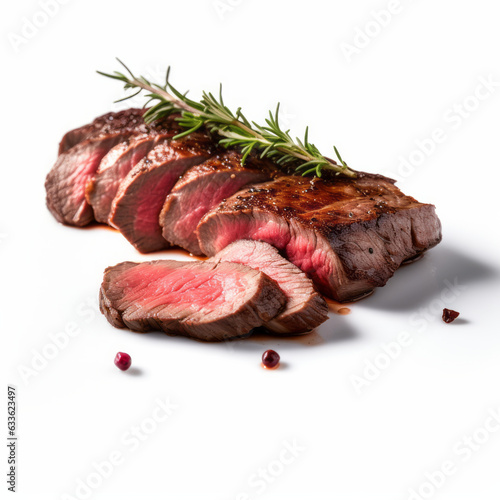 Delicious Venison Meat on a Clean White Background