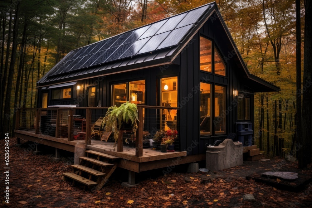 off-grid tiny house in the woods off-grid tiny house in the woods