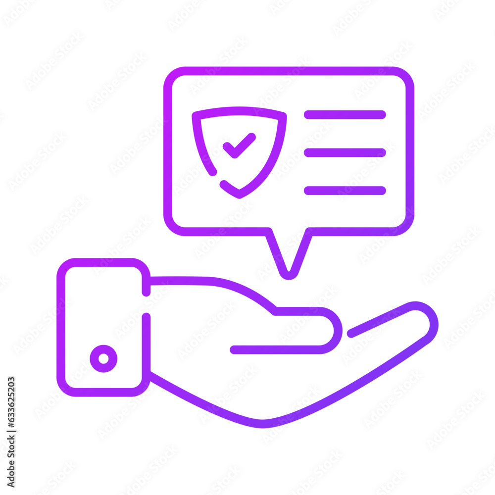 Protection shield on chat bubble showing concept icon of verified message, secure conversation Protection shield on chat bubble showing concept icon of verified message, secure conversation
