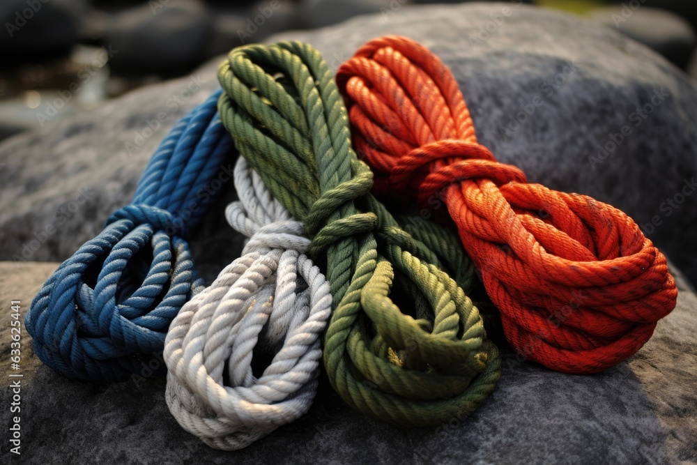 a collection of knots and rope techniques for outdoor use