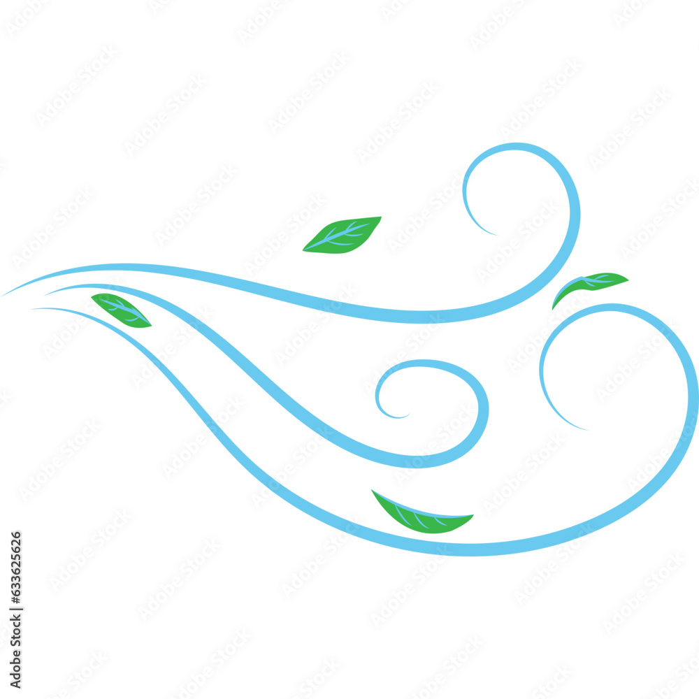 Obraz premium Wind Blowing Leaves