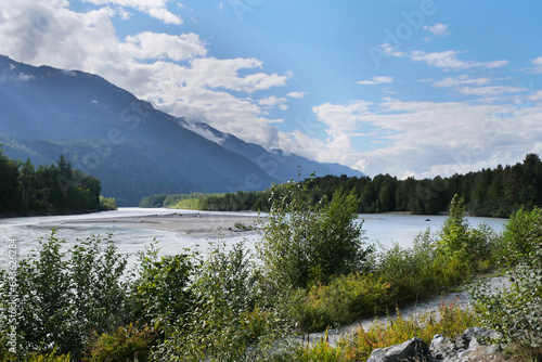 The Eagle Run trail in Brackendale, Squamish, British Columbia, Canada photo