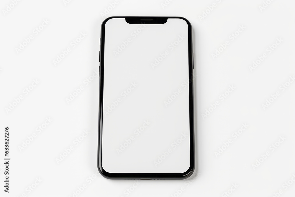 Clean and Minimalistic App Interface Mockup on White Background Clean and Minimalistic App Interface Mockup on White Background