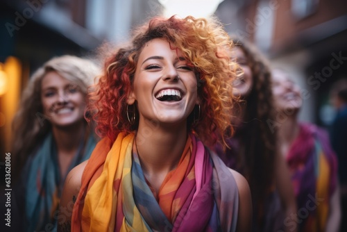 LGBT Passionate Girls celebrating their freedom of love - Stock photography concepts © 4kclips
