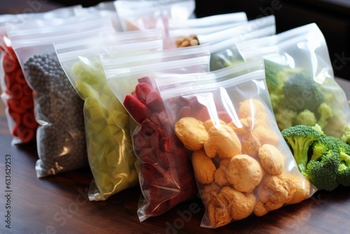 pre-portioned smoothie ingredients in freezer bags