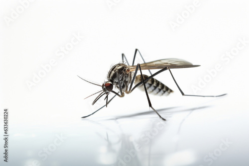 Isolated flying mosquito