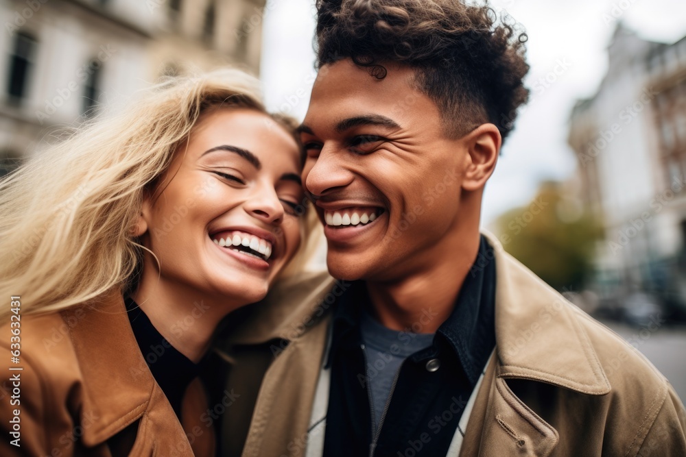 shot of a happy young couple having fun while out together in the city shot of a happy young couple having fun while out together in the city