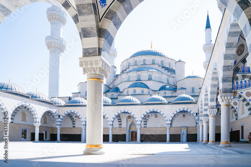 The Central Mosque of Imam Sarakhsi, named after a famed Islamic scholar who lived in the 11th century, officially opened in the Kyrgyz capital Bishkek. photo