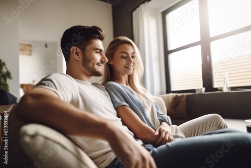 shot of a young couple using their tablet while relaxing indoors