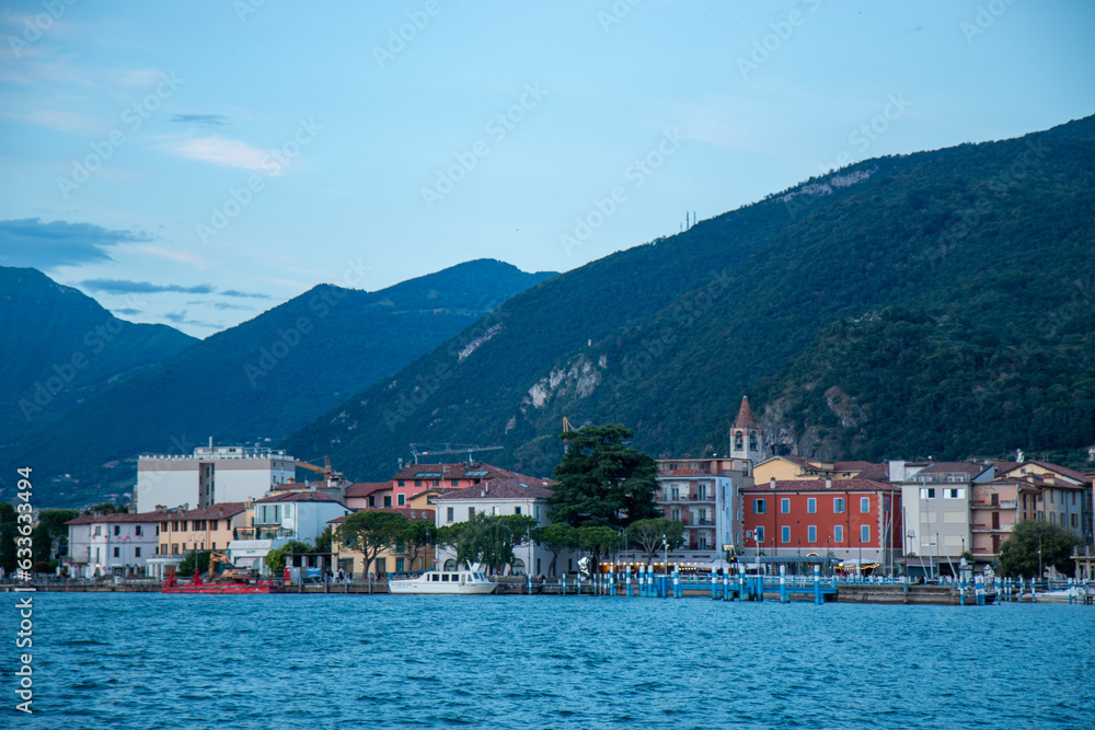 lake iseo villages on the shores of lake lovere iseo and monte isola