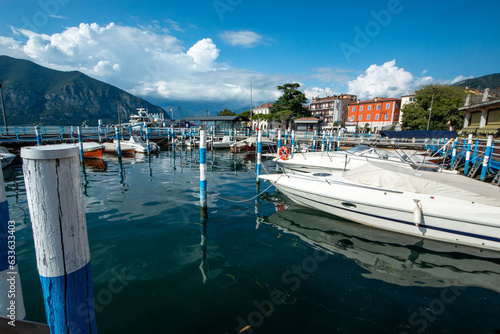 lake iseo villages on the shores of lake lovere iseo and monte isola photo