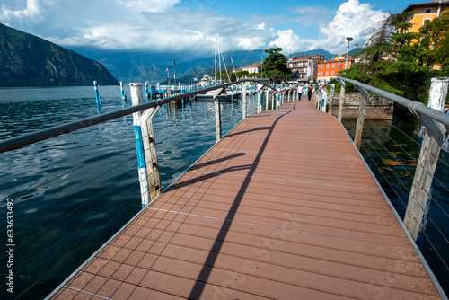 lake iseo villages on the shores of lake lovere iseo and monte isola photo