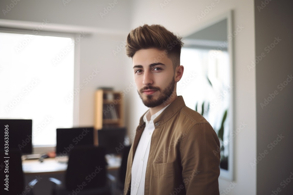 Fototapeta premium portrait of a young designer standing in an office