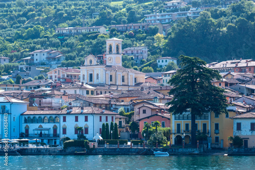 lake iseo villages on the shores of lake lovere iseo and monte isola photo