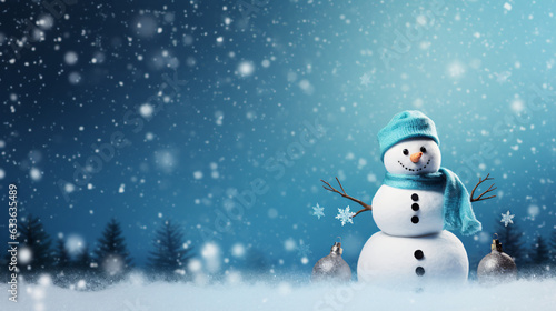 Snowman background © Little