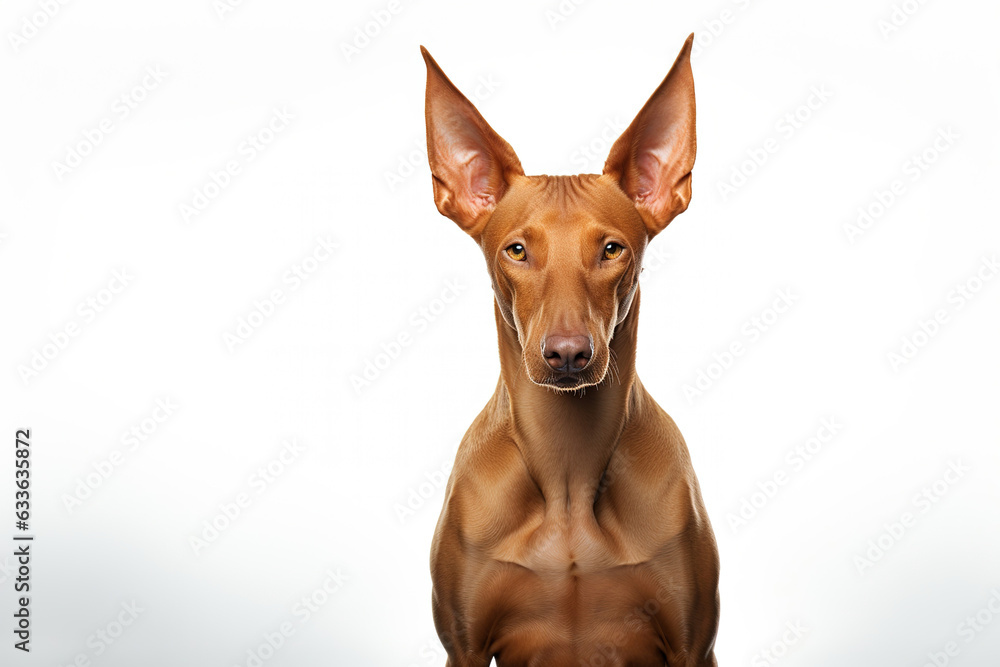 Pharaoh Hound dog isolated on white background Pharaoh Hound dog isolated on white background