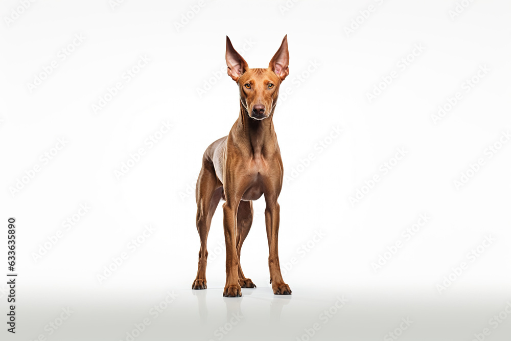 Pharaoh Hound dog isolated on white background Pharaoh Hound dog isolated on white background