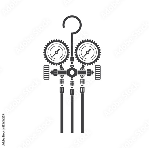 air conditioning gauge equipment, refrigerant technician tool.