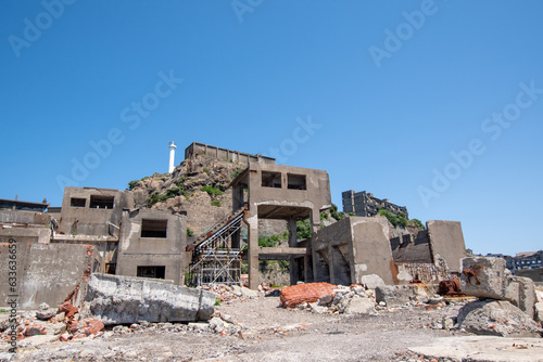 長崎 軍艦島（端島）第二竪坑入坑桟橋