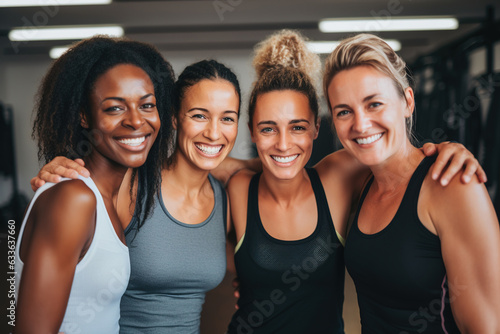 Fitness friends embracing fun lifestyle