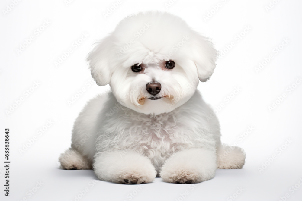 Bichon Frise dog isolated on white background Bichon Frise dog isolated on white background